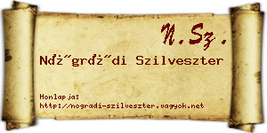 Nógrádi Szilveszter névjegykártya